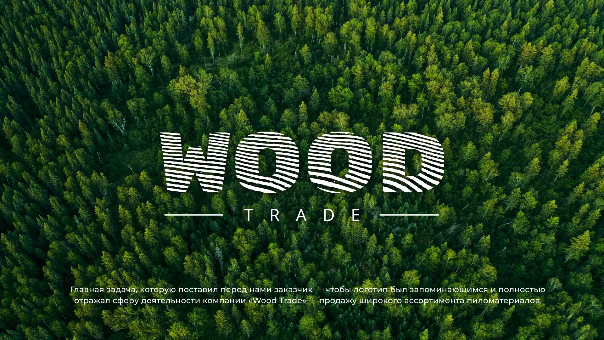 Разработка логотипа для компании «Wood Trade» в Казани